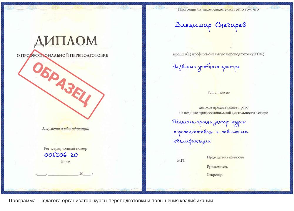 Педагога-организатор: курсы переподготовки и повышения квалификации Александров